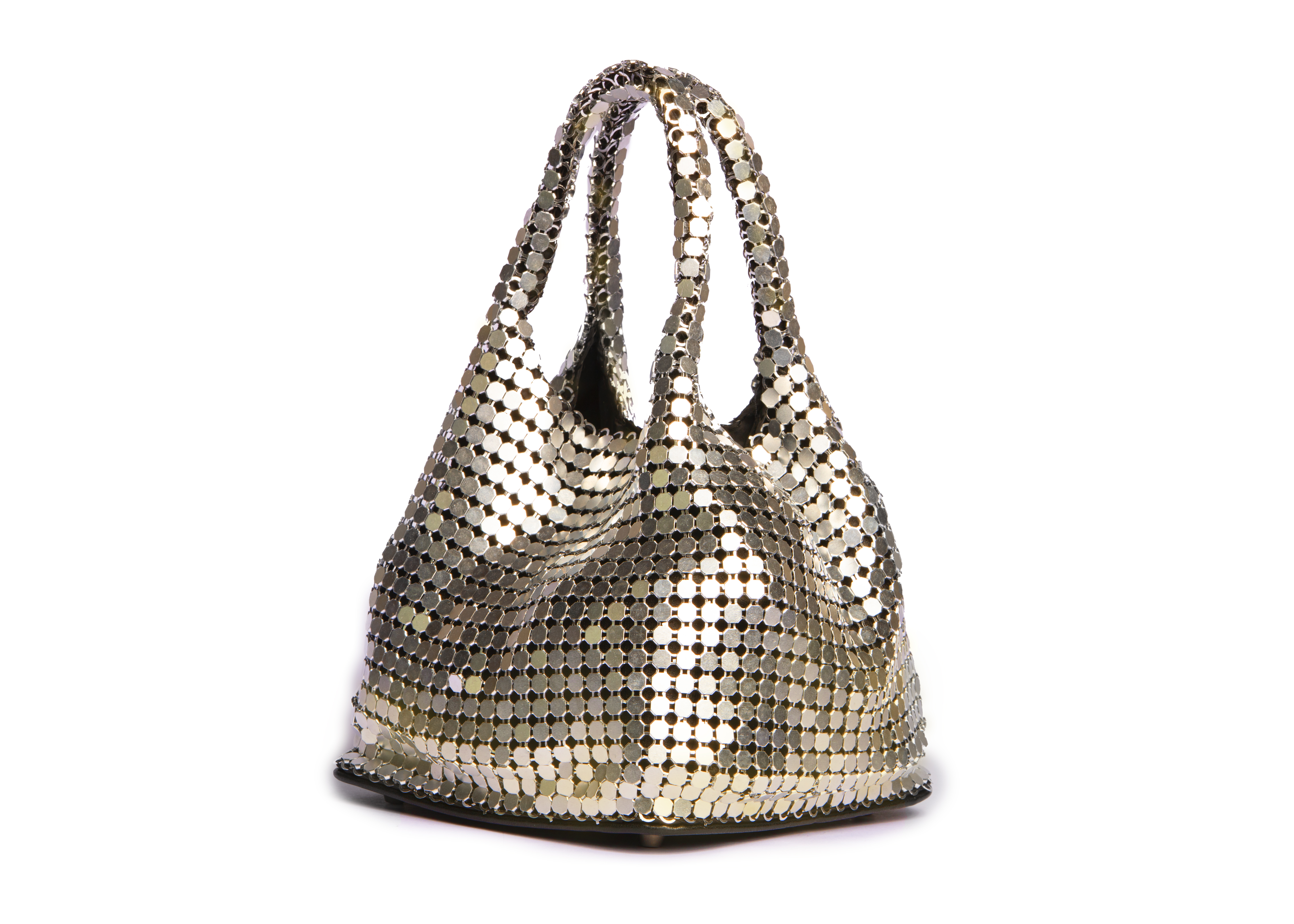 BOLSA COLCCI FEM BUCKET MALHA METAL U NIQUEL