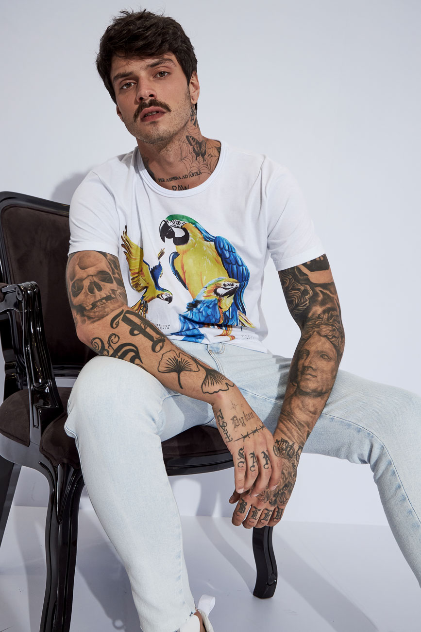 CAMISETA ESTAMPADA M BRANCO