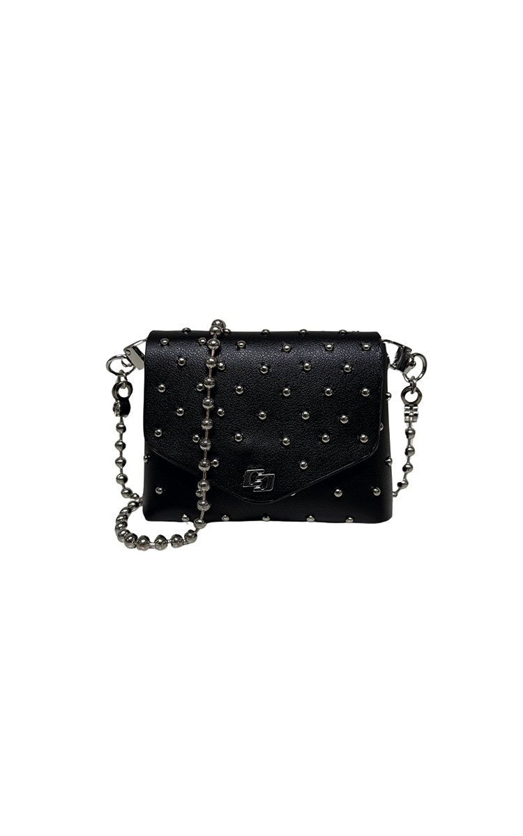 BOLSA COLCCI FEM CROSSBODY MINI PINS U PRETO