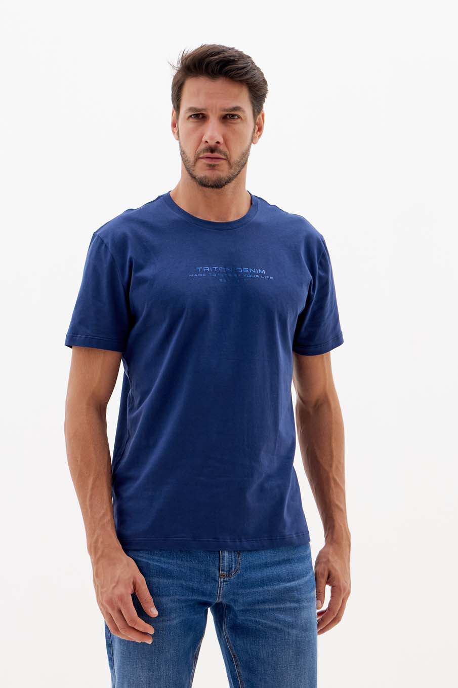 CAMISETA ALGODÃO GG AZUL DARKNESS