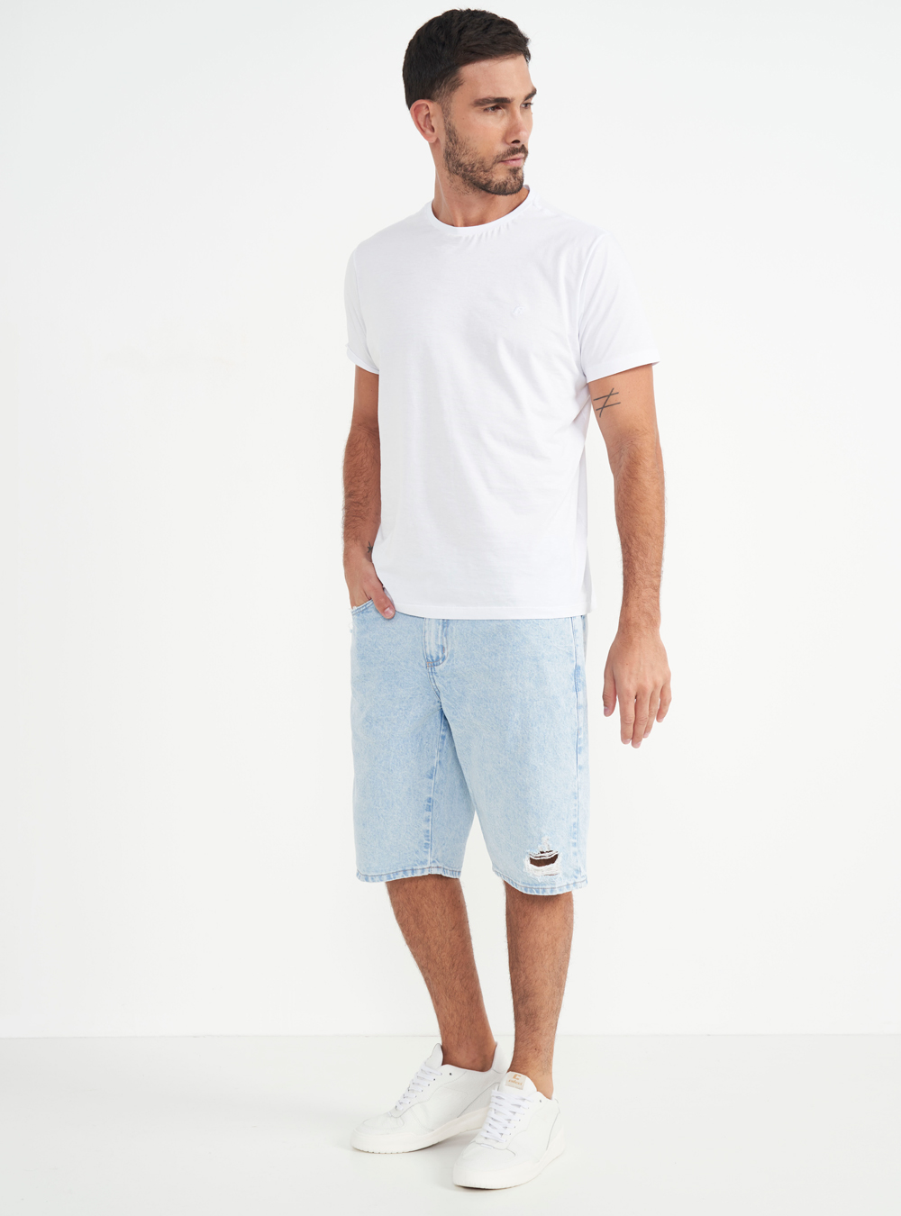 BERMUDA JEANS NOAH 36 INDIGO