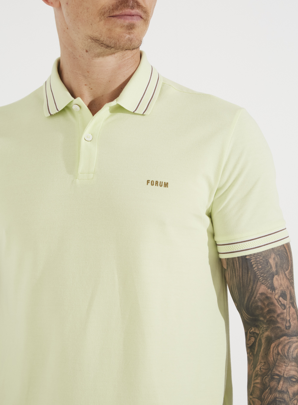 POLO FORUM XGG VERDE MACA