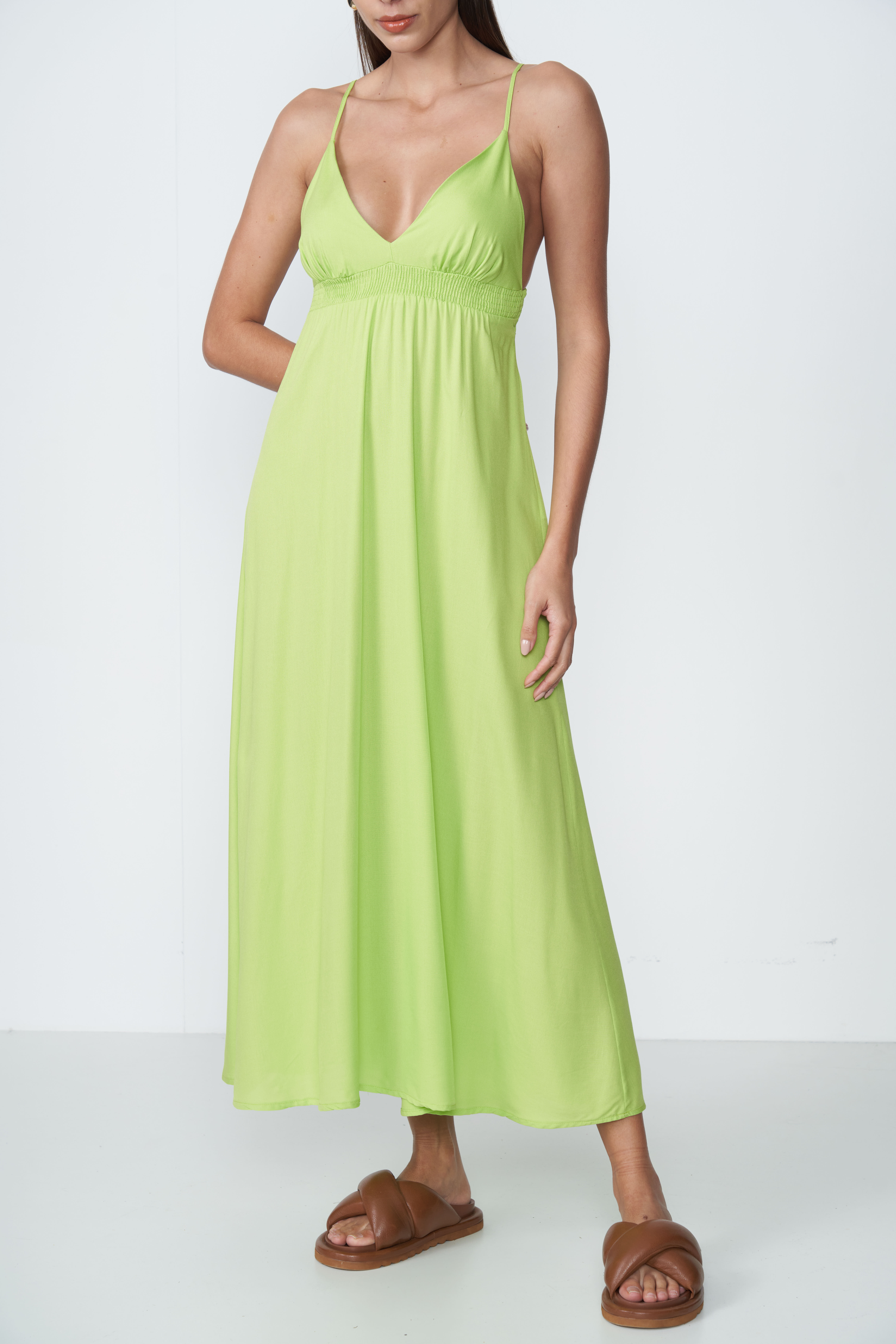 VESTIDO COLCCI G VERDE IGUANA