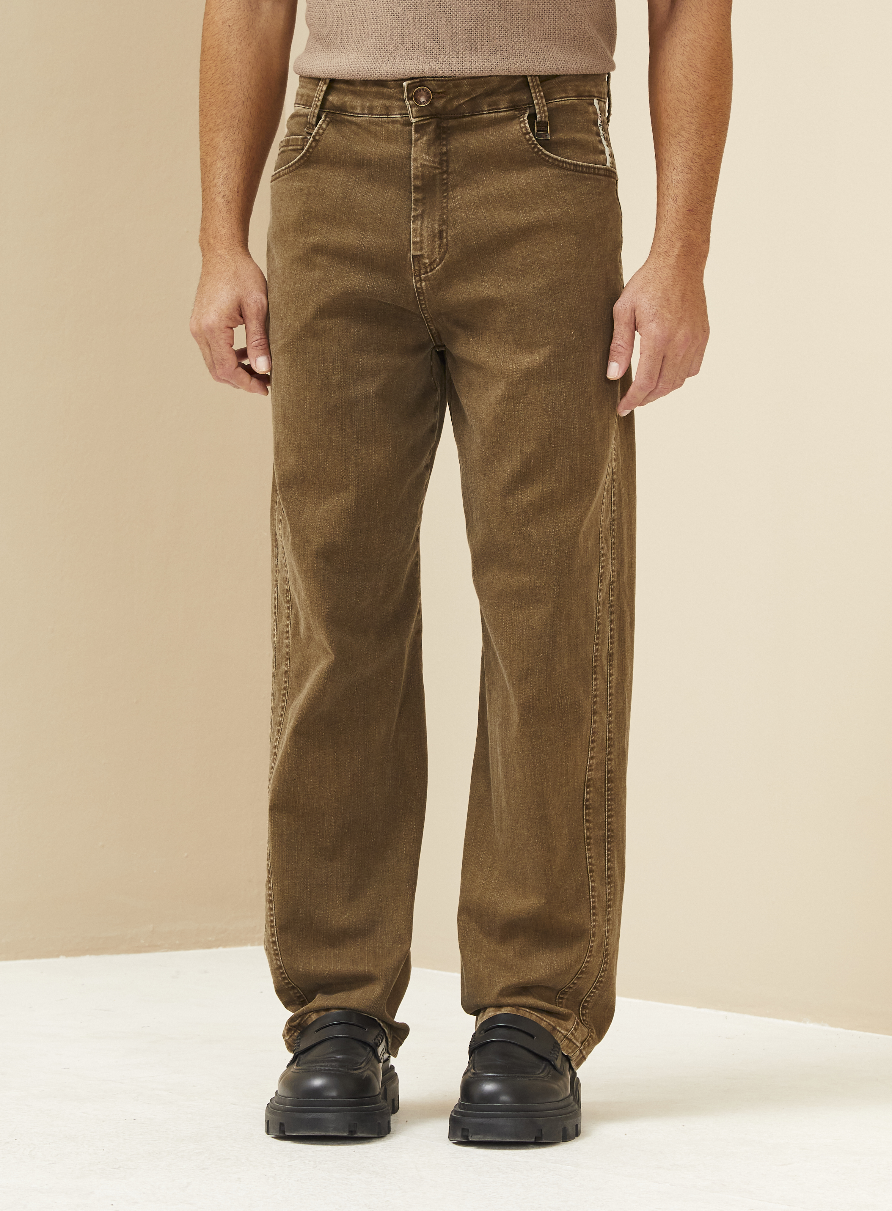 CALÇA JEANS MALTA 44 INDIGO MARROM