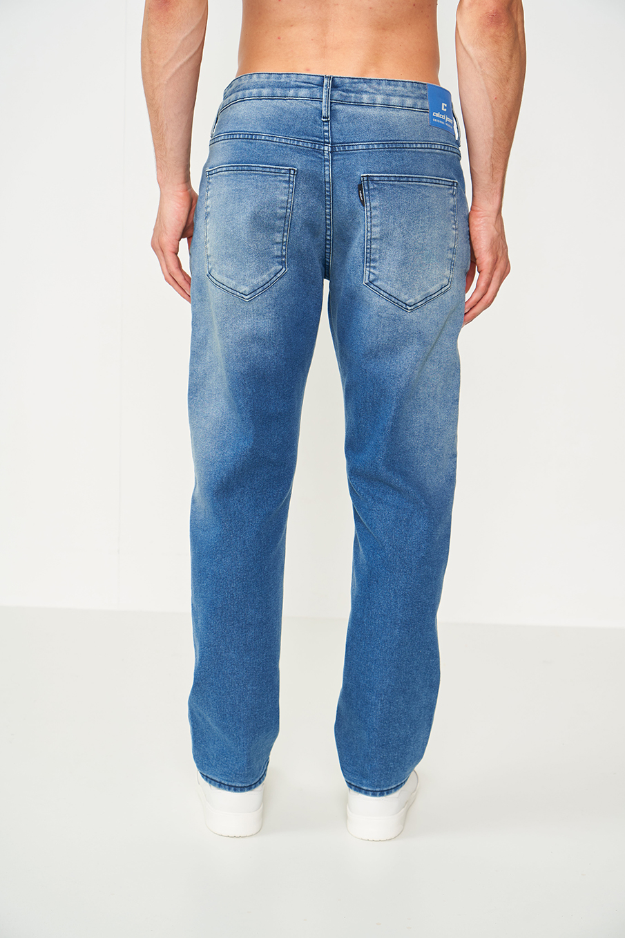 CALÇA JEANS RETA 46 INDIGO