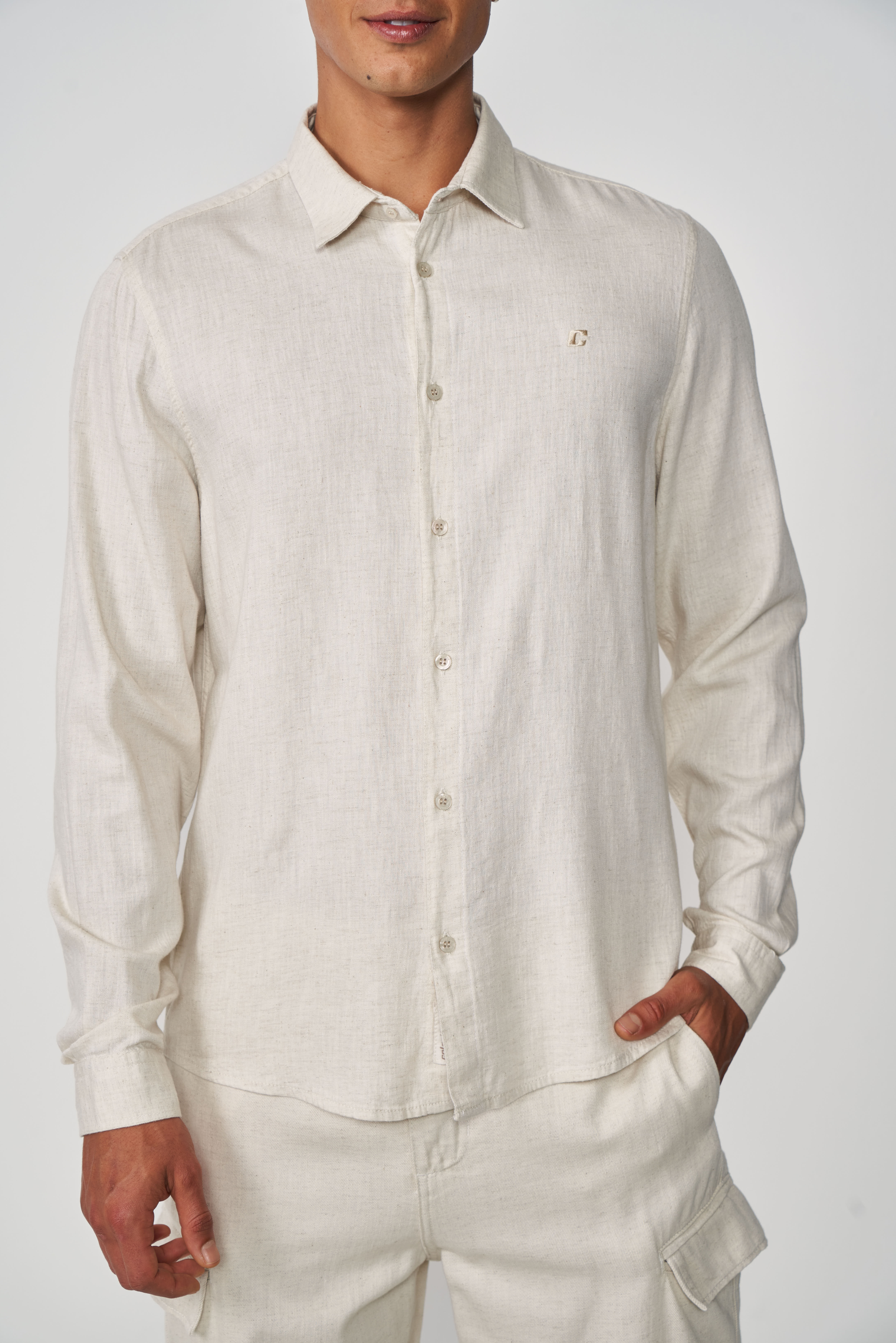 CAMISA LINHO RELAX GG OFF SHELL