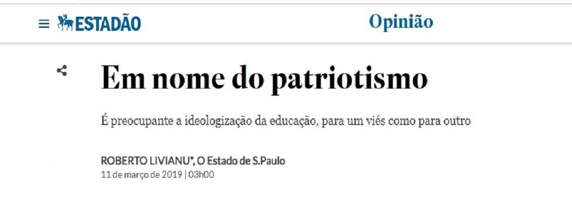 Promotor de Justiça publica artigo no jornal ‘O Estado de S.Paulo’