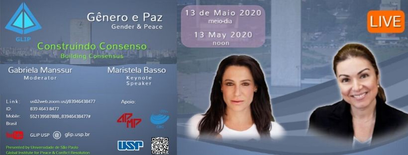Diretora da APMP Mulher participa da live ‘Gênero e Paz – Construindo Consenso’
