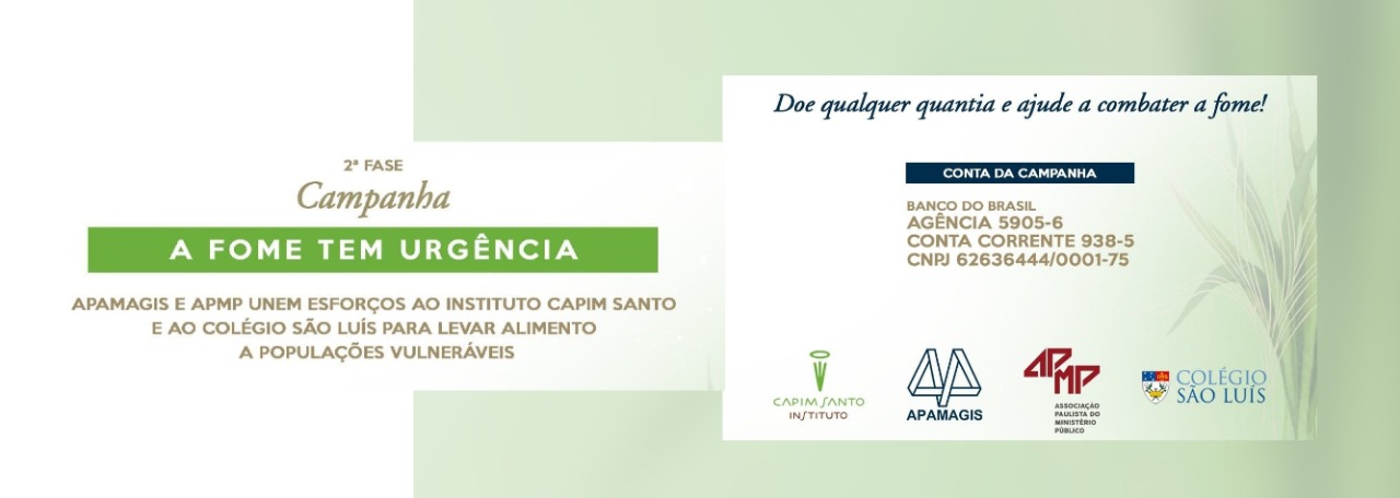 Ajude a combater a fome junto com a APMP e a Apamagis