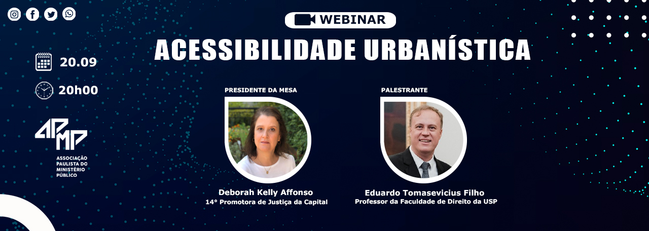 Hoje: APMP promove webinar sobre acessibilidade urbanística
