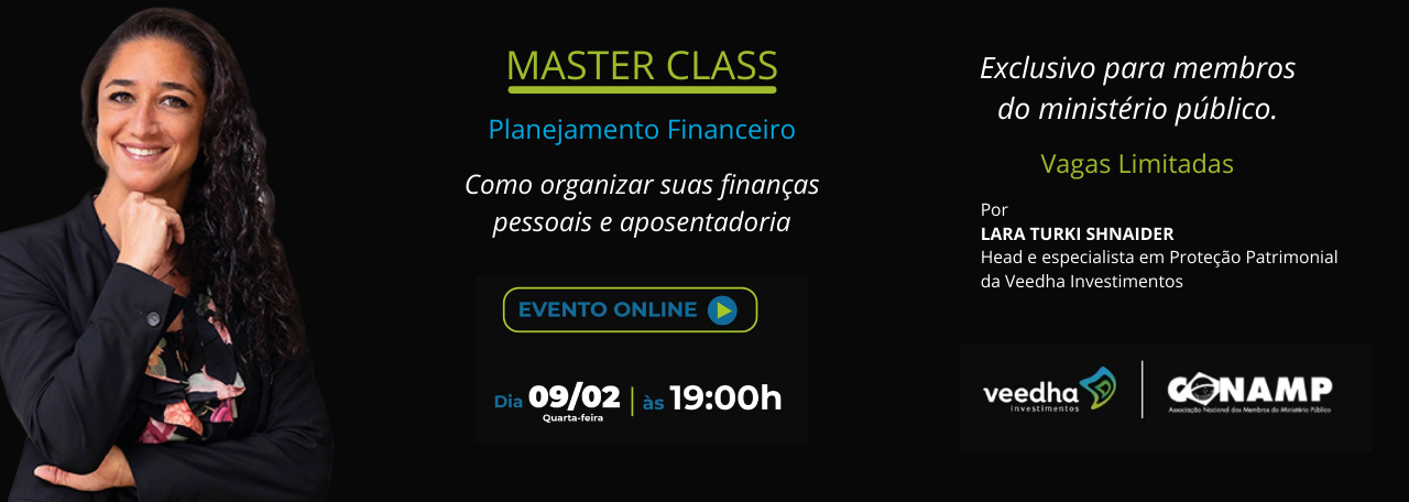 CONAMP oferece masterclass sobre planejamento financeiro