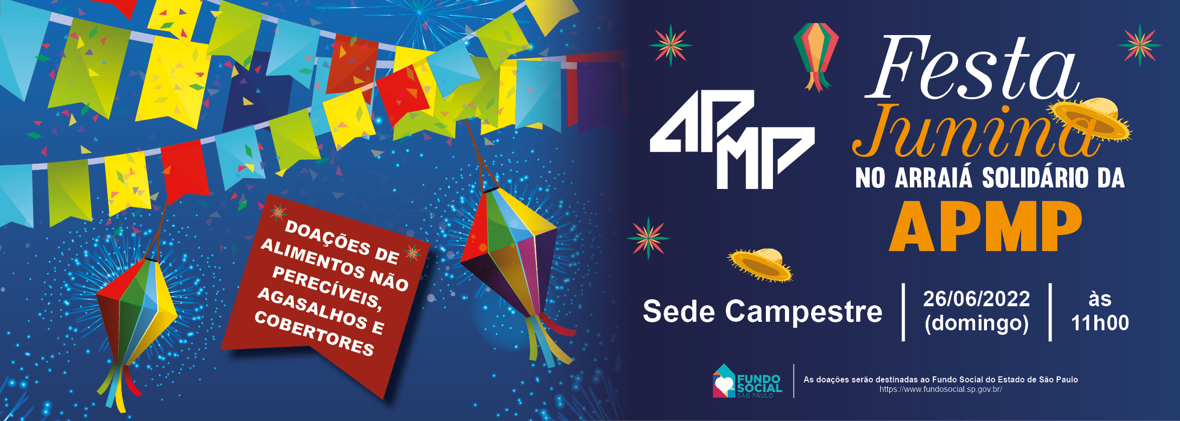 Festa Junina da APMP terá Arraiá Solidário