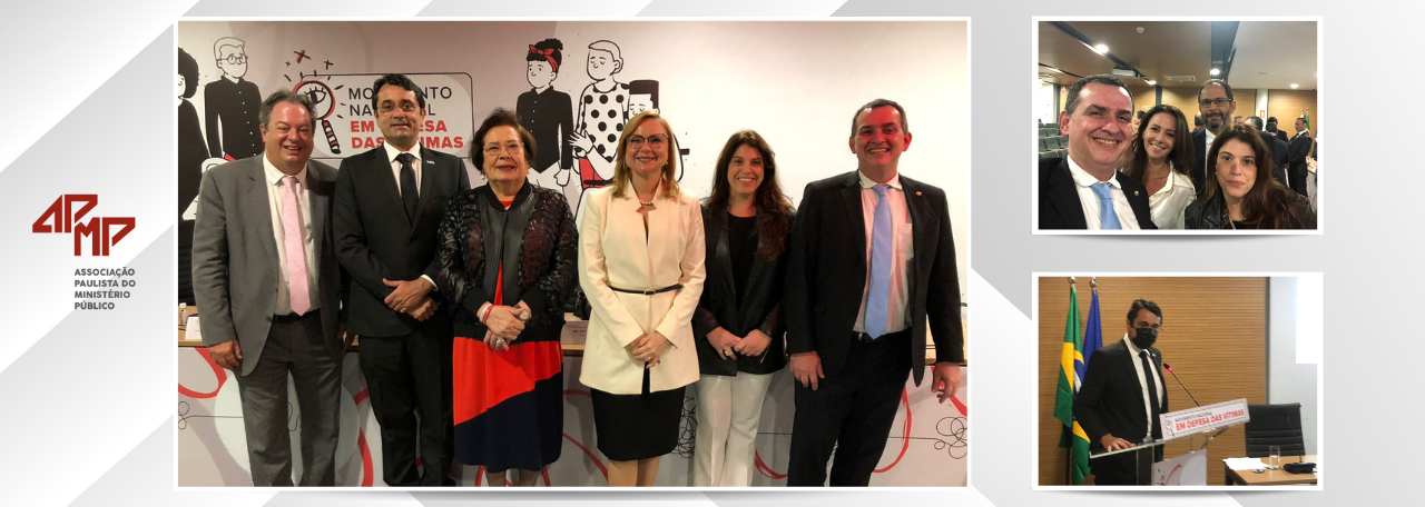 Diretoria da APMP participa de lançamento de Movimento Nacional pelas Vítimas em Brasília