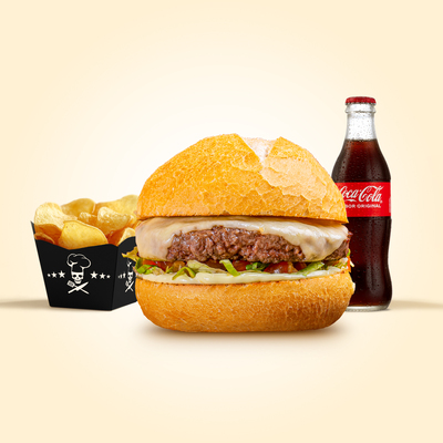  BURGUER+ BATATA  + BEBIDA