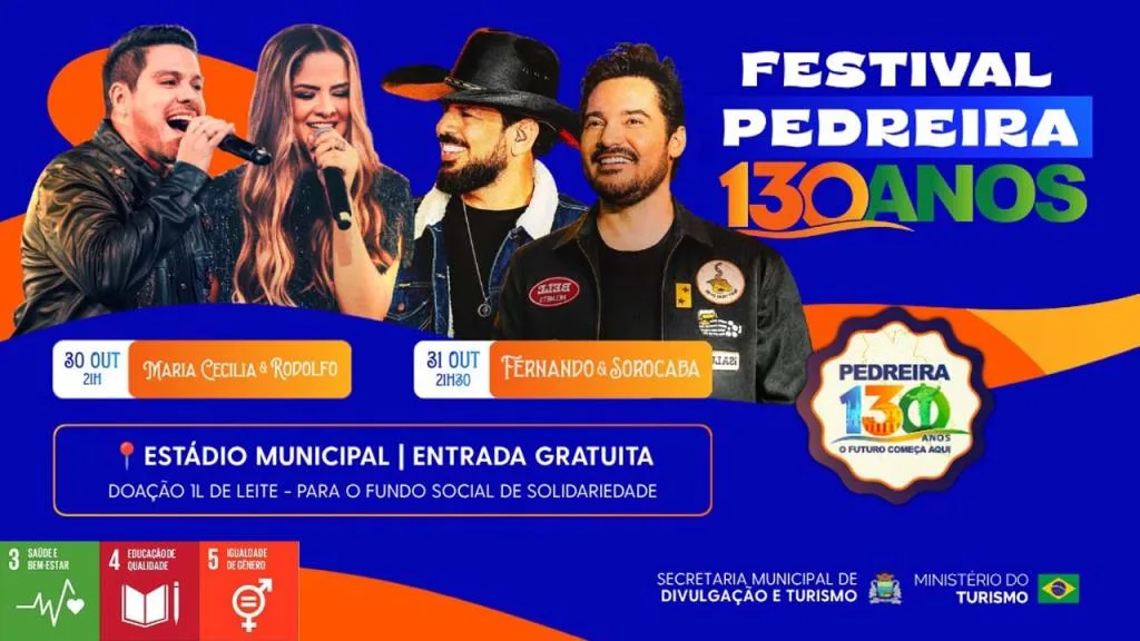 Show de Aniversário de 130 anos de Pedreira - Maria Cecília e Rodolfo