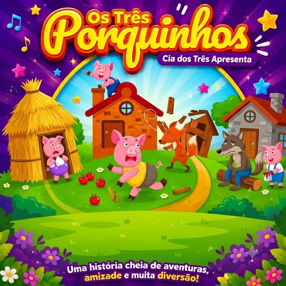 Projeto Escola: Os Três Porquinhos - Valdir Von Dentz