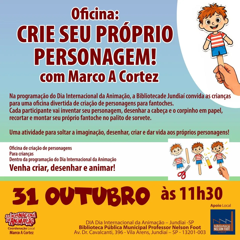 Oficina: Crie seu próprio personagem! - Marco Cortez