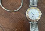 Philippe Charriol,  - Relógio Suiço masculino, em aço e ouro, marca Philippe Charriol. Acompanha pulseira em aço e ouro. Funcionando Perfeitamente