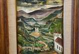 Alberto da Veiga Guignard (1896-1962),  - Alberto da Veiga Guignard – Óleo Sobre Madeira. Med: 50X39 cm. Ass: C.I.D, verso, Datado e localizado no verso: 04/02/1960, Ouro Preto. Inscrições em 
