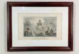 Jean-Baptiste Debret (1768-1848), "Donné au thé... - Gravura (com marcas do tempo). Datado: 1818