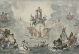 Jean-Baptiste Debret (1768-1848), "Donné au thé... - Gravura (com marcas do tempo). Datado: 1818