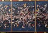 Antonio Bandeira (1922-1967),  - Tríptico. Óleo sobre Tela. Assinado: C.I.D.<br>3 obras med: 35X27 cm. cada. Com cachet de Galeria