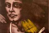 João Câmara (1944),  - Litogravura. Tiragem 1/8, com tema "Com uma Maria Amarela".