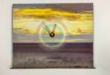 Ivan Freitas (1932-2006),  - Óleo sobre eucatex. Ano 2000. Rélogio assinado e datado no verso da obra.
