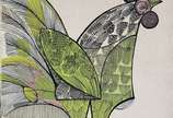 Aldemir Martins (1922-2006),  - Glicê sobre tela. Ano 1965. Assinado C.I.D . Assinatura a punho pelo artista.
