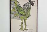 Aldemir Martins (1922-2006),  - Glicê sobre tela. Ano 1965. Assinado C.I.D . Assinatura a punho pelo artista.