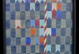 Alfredo Volpi (1896-1988), "Bandeirinhas" - Têmpera sobre tela. Ano 1970. Assinado no verso. Obra apresenta parecer técnico emitido pelo renomado Instituto Internacional Givoa Art Consulting.