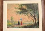 Anelio Latini (1926-1986), Paisagem com Figuras - Óleo sobre Tela. Ass: C.I.D e verso