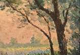 Anelio Latini (1926-1986), Paisagem com Figuras - Óleo sobre Tela. Ass: C.I.D e verso