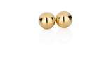 Par de brincos em ouro amarelo 18k com 9 mm e 2... - Par de brincos em ouro amarelo 18k com 9 mm e 2,5 g. Base R$ 1.300,00