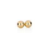 Par de brincos em ouro amarelo 18k com 9 mm e 2... - Par de brincos em ouro amarelo 18k com 9 mm e 2,5 g. Base R$ 1.300,00