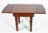 Mesa com abas de madeira nobre estilo ingles, c... - Mesa com abas de madeira nobre estilo ingles, cada aba mede 28 cm.