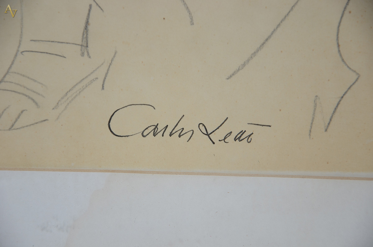 CARLOS LEÃO - Nu - desenho - 50 x 35 - cachê da Galeria Contorno no... - foto 3 de 3