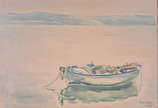 DAVID GILBOA (1910 / 1976), Barco - aquarela - datado 1957