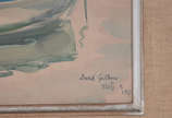 DAVID GILBOA (1910 / 1976), Barco - aquarela - datado 1957