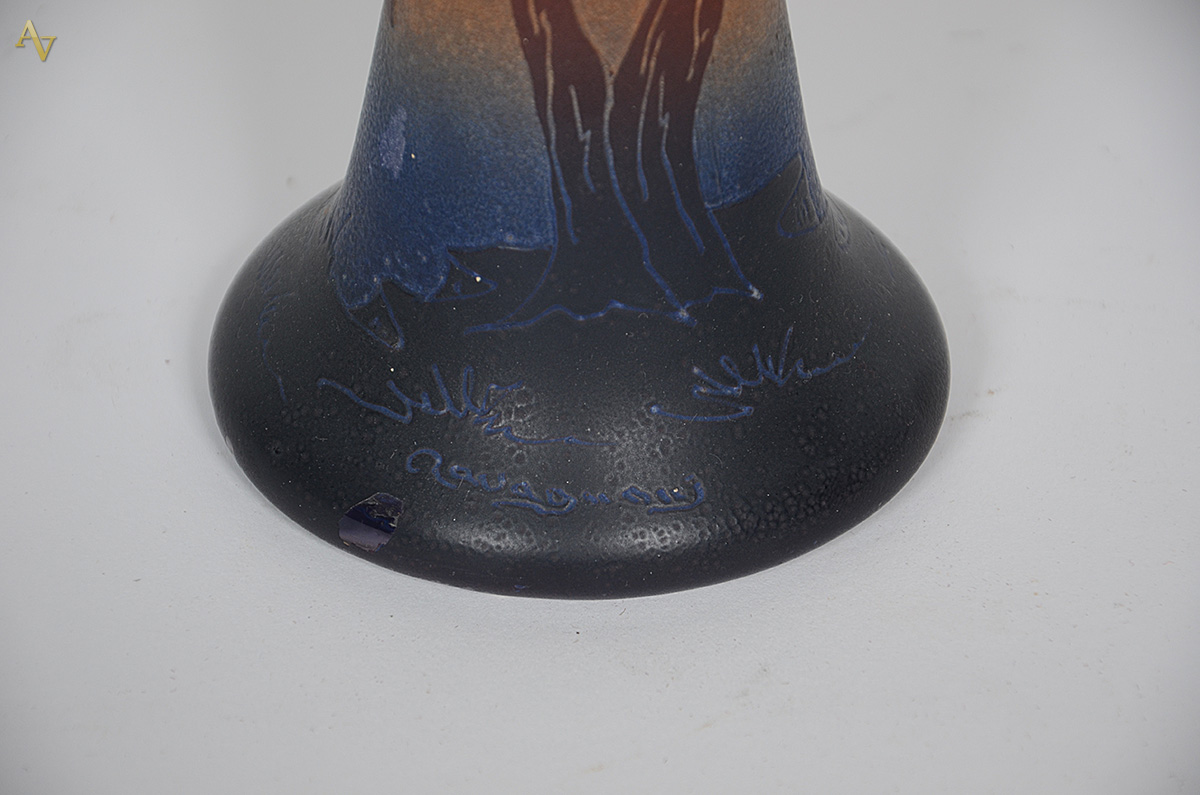 RAVAGNANI - Vaso de pasta de vidro em degradê de cores, assinado... - foto 3 de 3