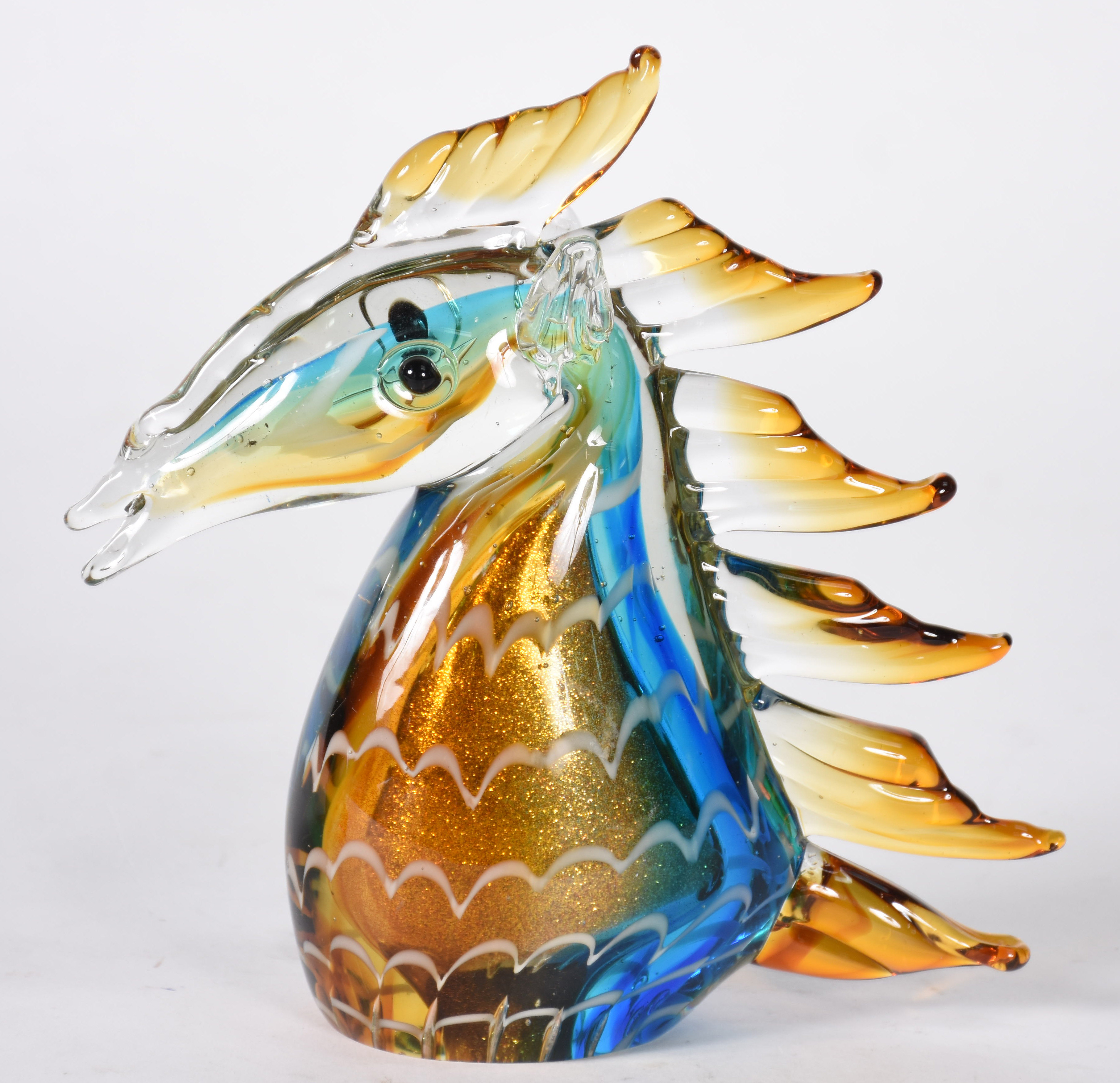 Estatueta de murano policromado representando Cavalo. - foto 1 de 3