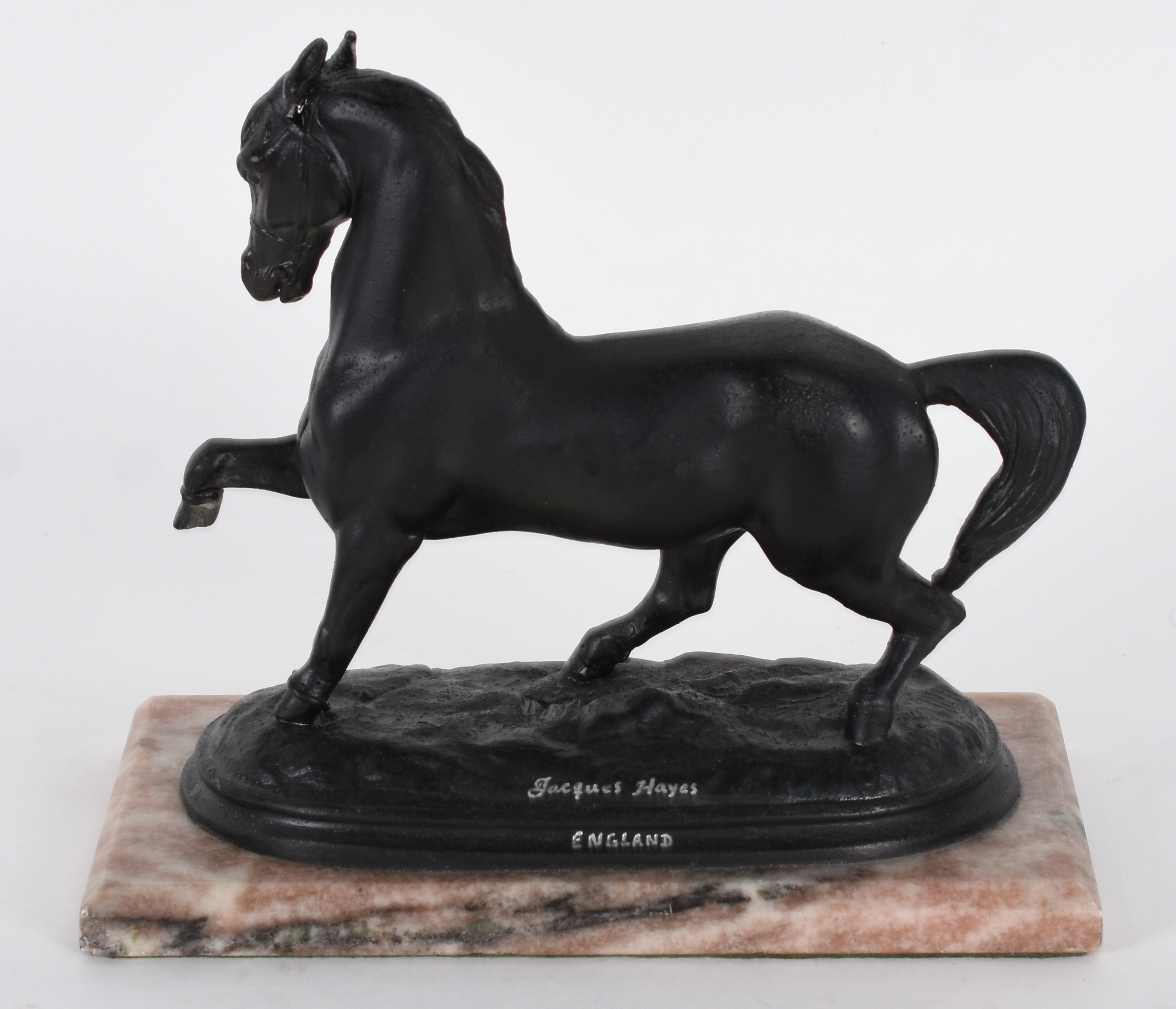 Escultura inglesa representando cavalo, fundido em bronze artístico... - foto 3 de 5