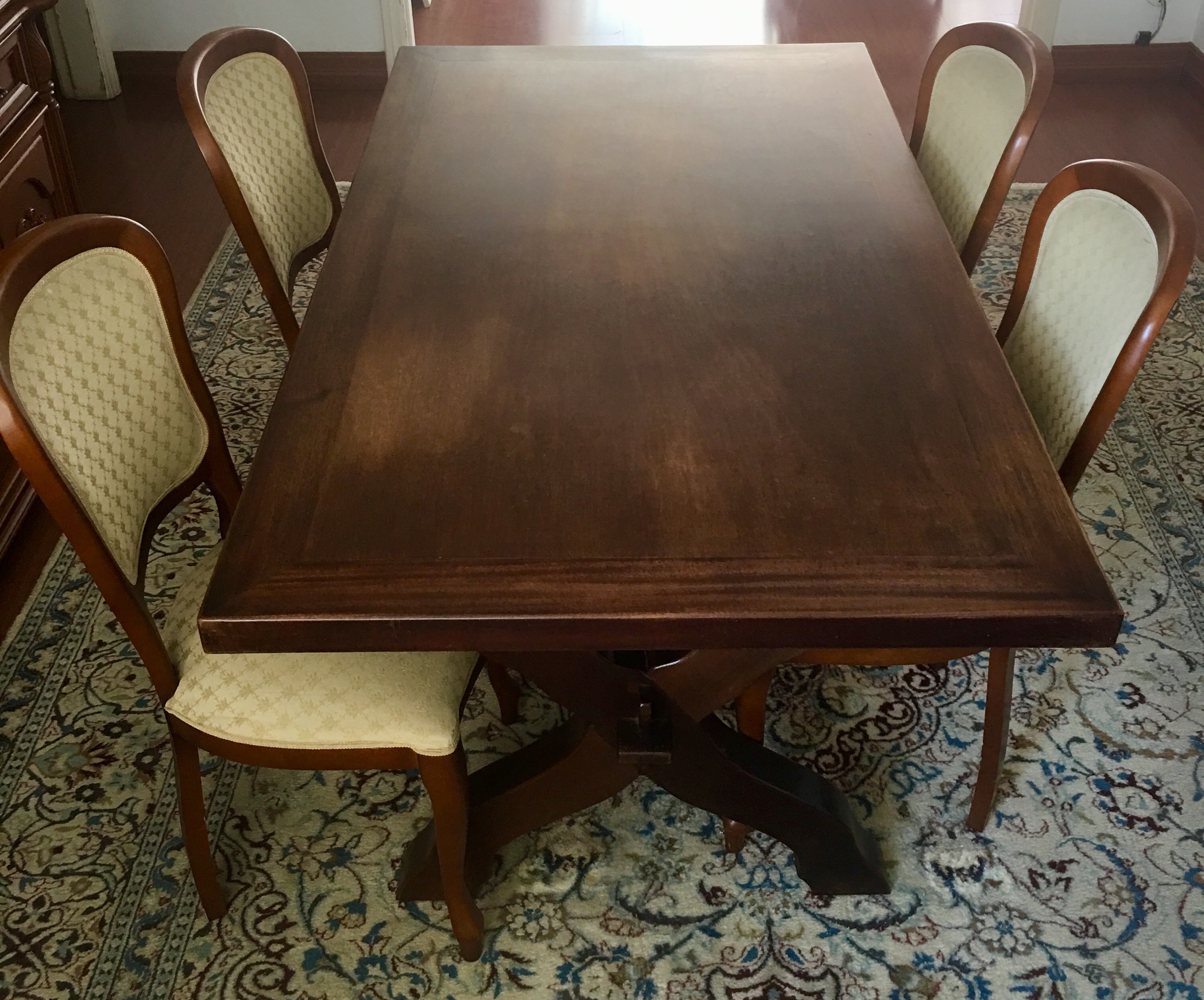 Mesa de jantar de madeira nobre estilo colonial brasileiro... - foto 4 de 4