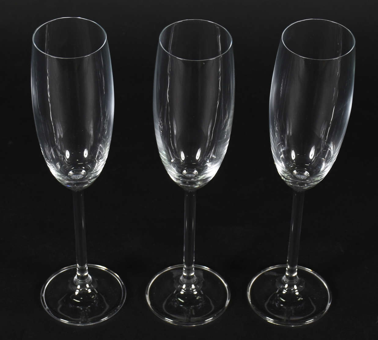 Seis flutes de cristal da Bohemia, 180 ml. - foto 2 de 3