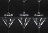Seis taças de cristal da Bohemia para Dry marti... - Seis taças de cristal da Bohemia para Dry martini, 150 ml.
