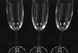 Seis flutes de cristal da Bohemia 200 ml. - Seis flutes de cristal da Bohemia 200 ml.