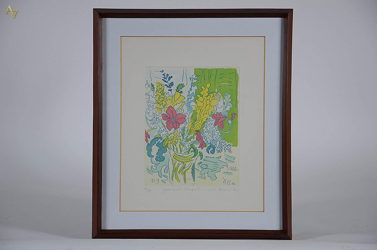 ASSINATURA NÃO IDENTIFICADA - Flores 46/50 - serigrafia - 34 x 27