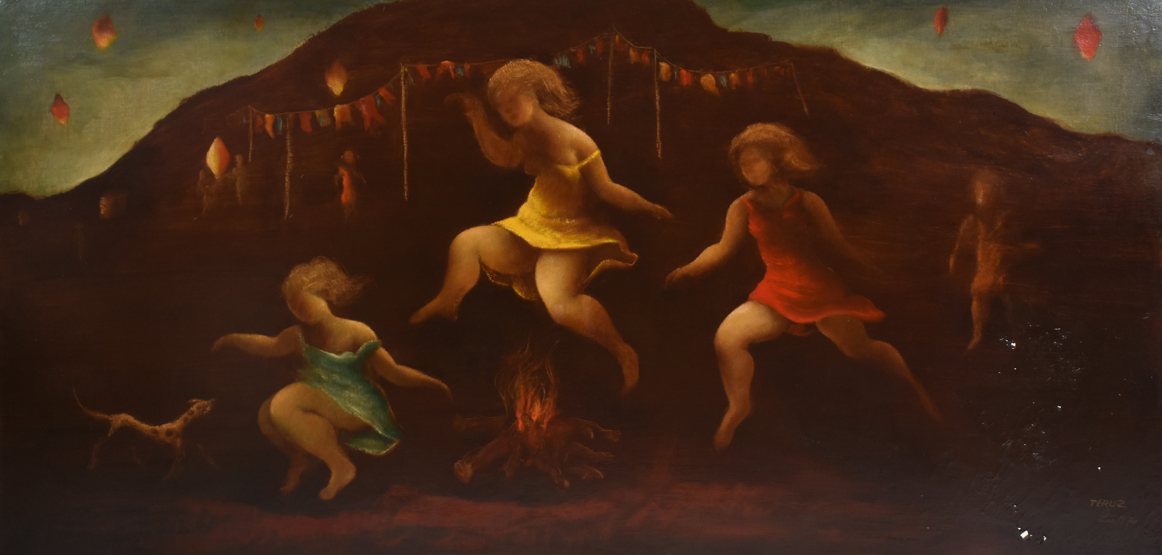 Orlando Teruz (1902-1984), Meninas pulando a fogueira - foto 1 de 5