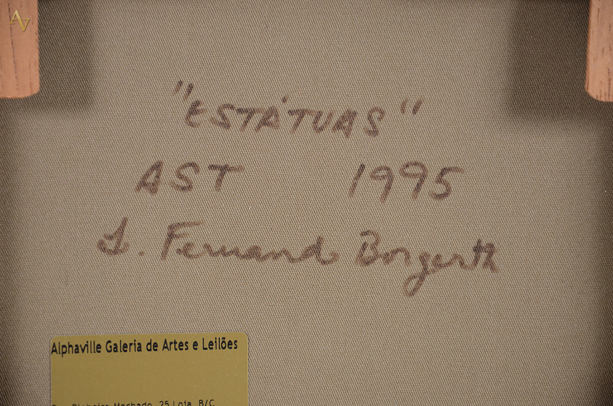 BORGERTH - Estátuas - ost - 30 x 30 - datado 1995 - foto 4 de 4