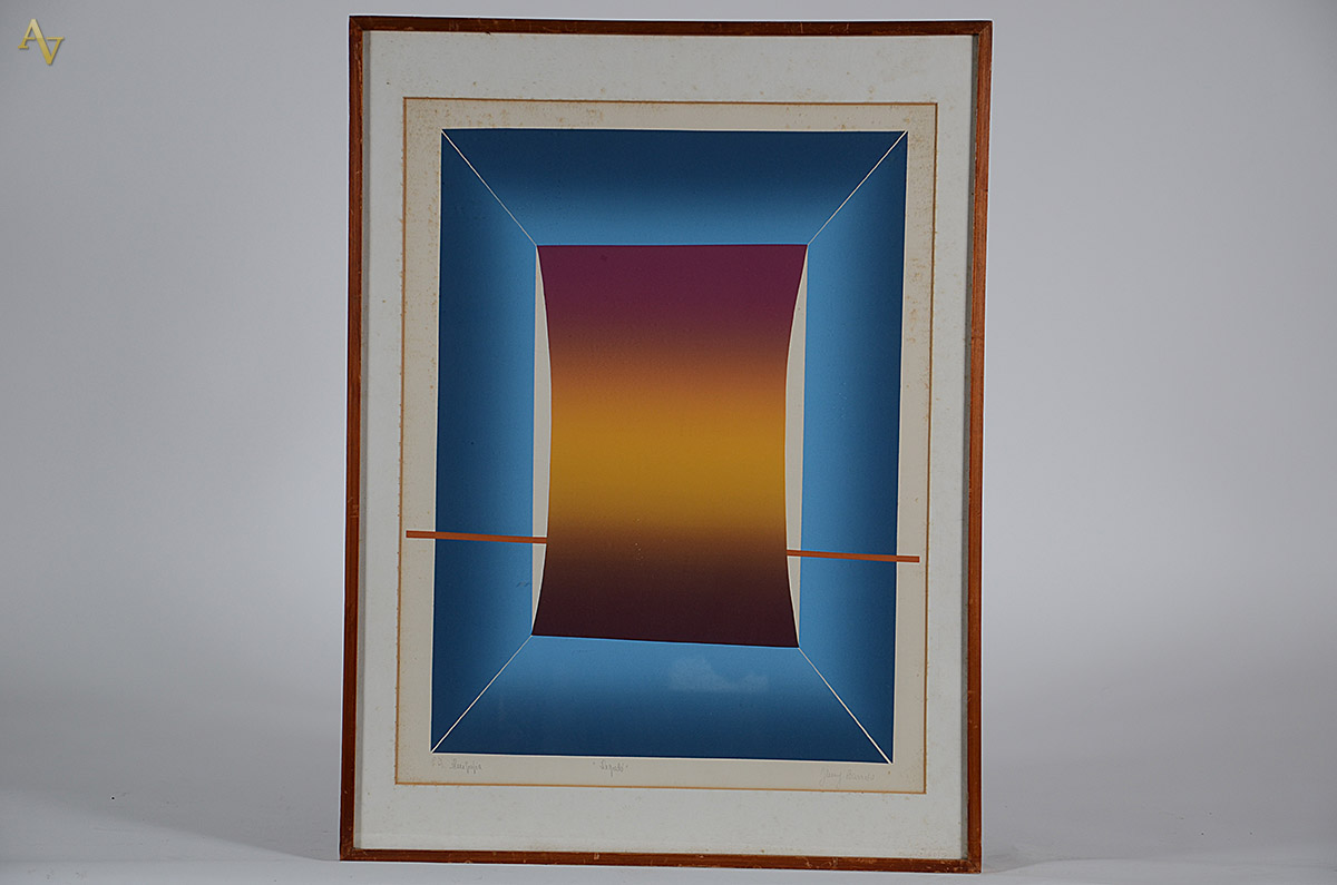 ASSINATURA NÃO IDENTIFICADA - serigrafia P/A - 61 x 45 - foto 1 de 5